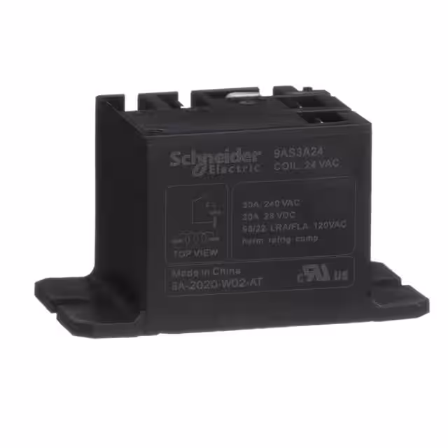 9AS3A24 Schneider Electric  Power Relays Over 2 Amps